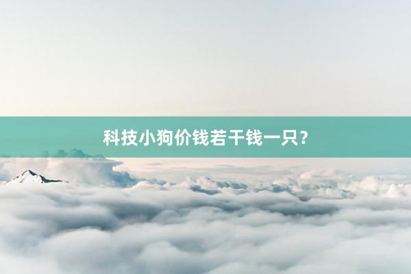 科技小狗价钱若干钱一只？